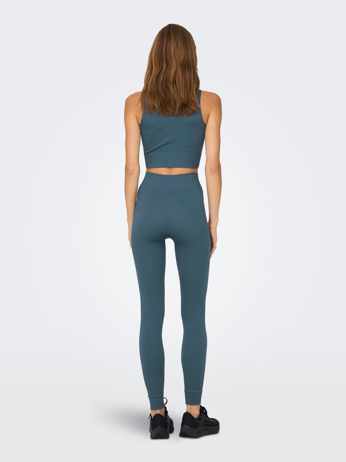ONLY Leggings Tight Fit Taille haute -Orion Blue - 15250052