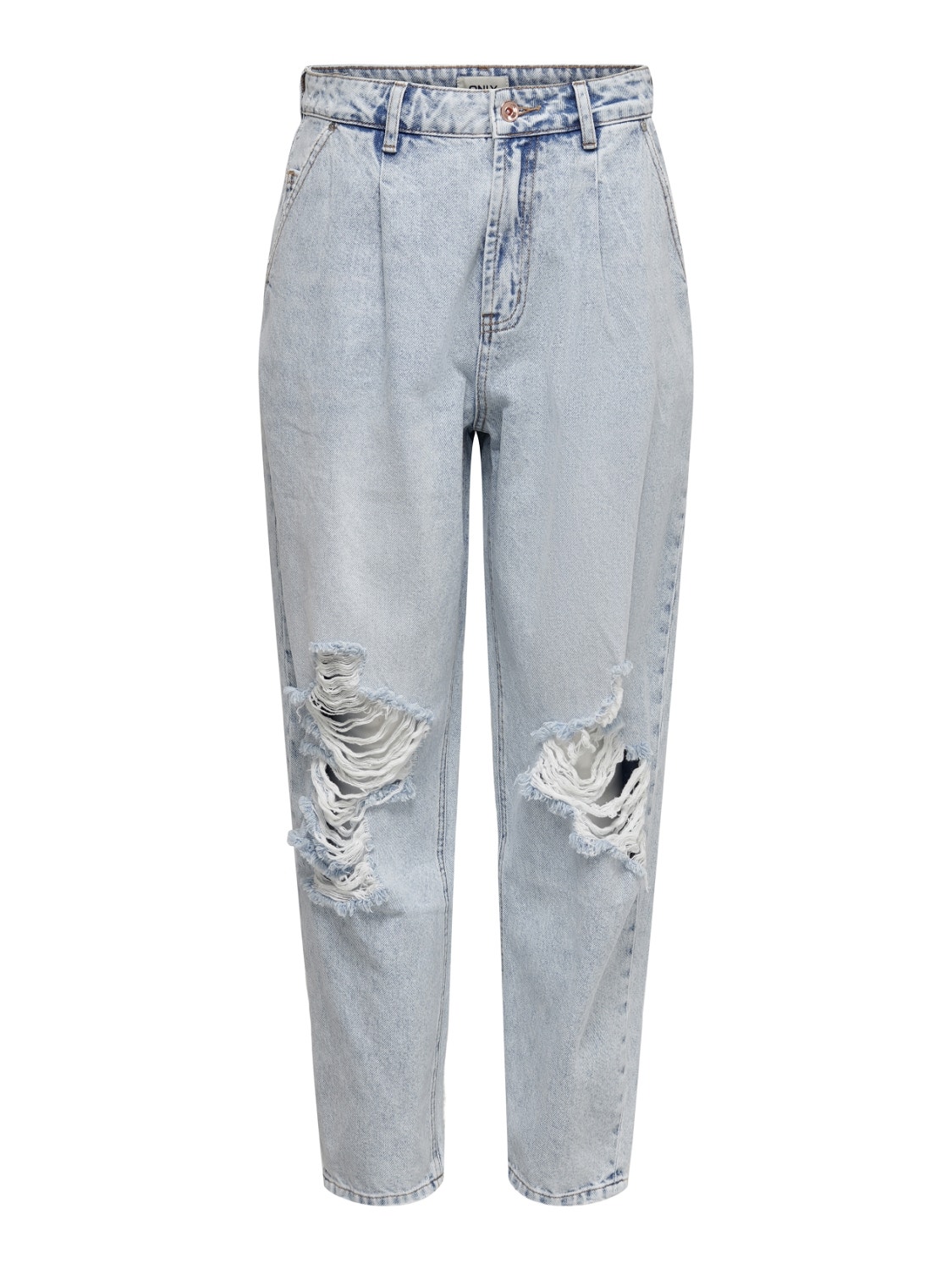 ONLY Corte globo ONLVerna Jeans de talle alto -Light Blue Denim - 15250054