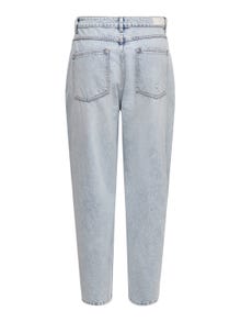ONLY ONLVerna ballong-passform high waist jeans -Light Blue Denim - 15250054