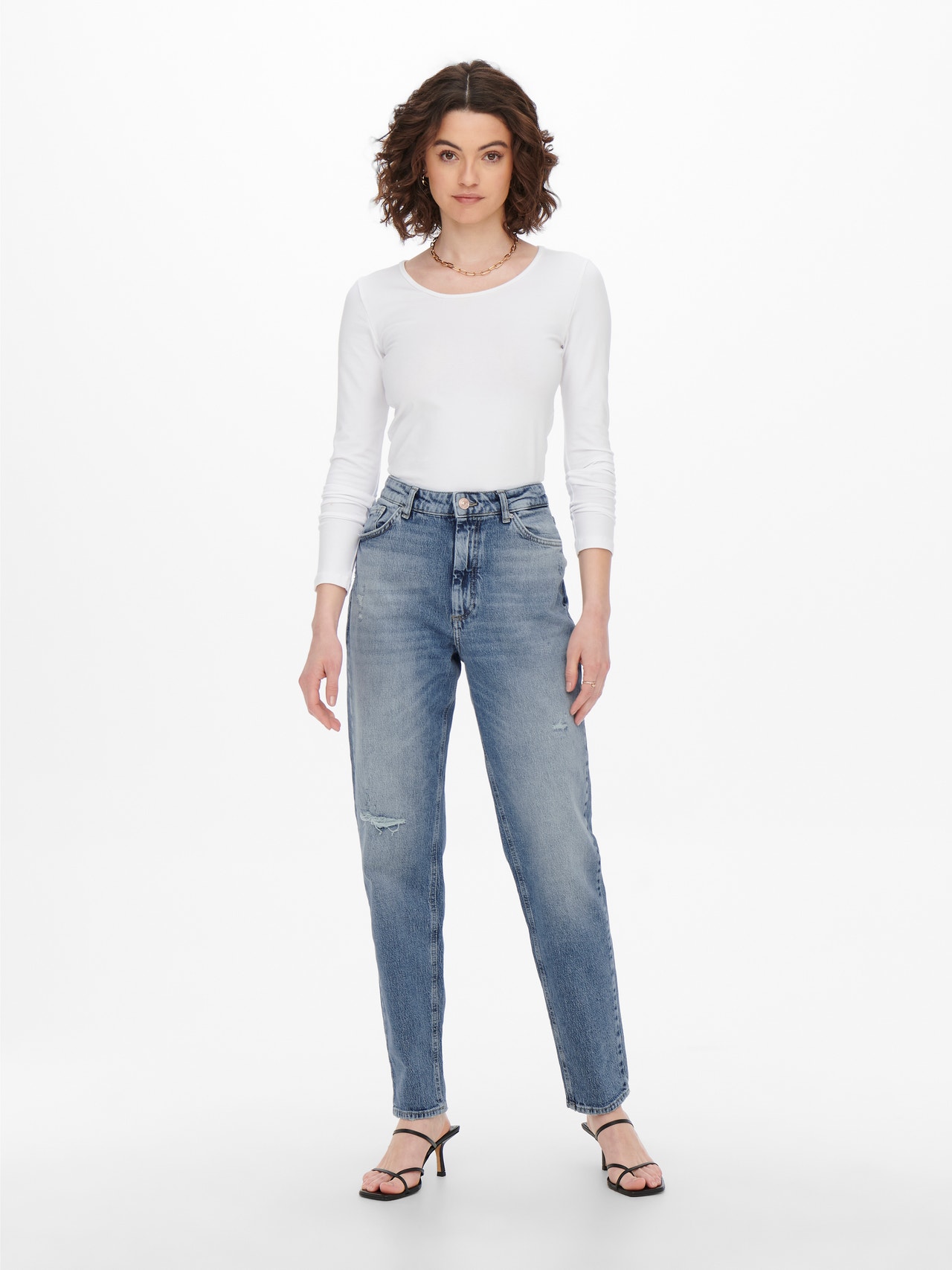 Erfaren person Bøje Bevægelse Mom Fit High waist Jeans with 20 discount! | ONLY®