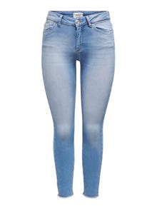 ONLY ONLBlush normalhöga Skinny fit-jeans -Light Medium Blue Denim - 15250087