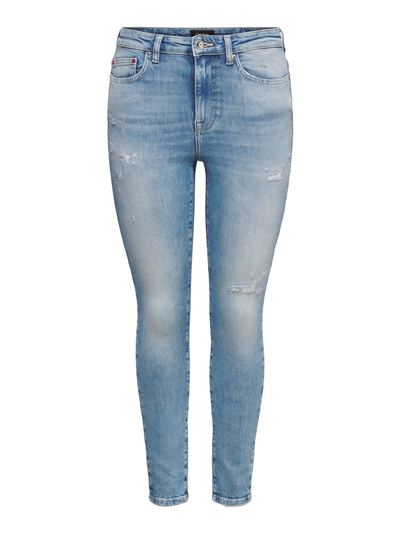 ONLY Skinny Fit High waist Jeans -Light Medium Blue Denim - 15250149