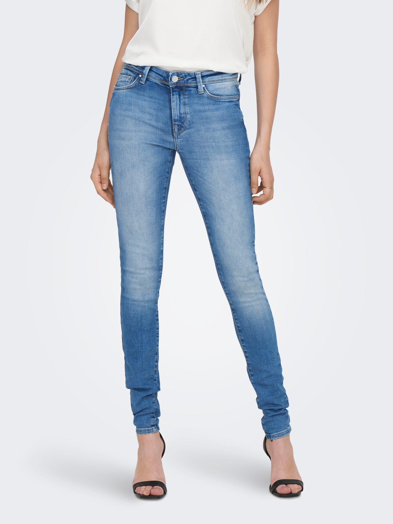 ONLY ONLShape reg Skinny fit jeans -Light Medium Blue Denim - 15250160