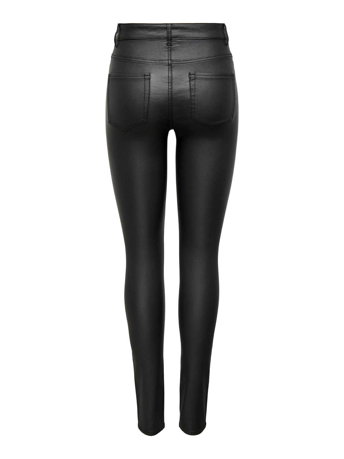 ONLY ONLBlush HW Button beschichtet Skinny Fit Jeans -Black - 15250254