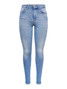 ONLY Jeans Skinny Fit Taille moyenne -Special Bright Blue Denim - 15250273