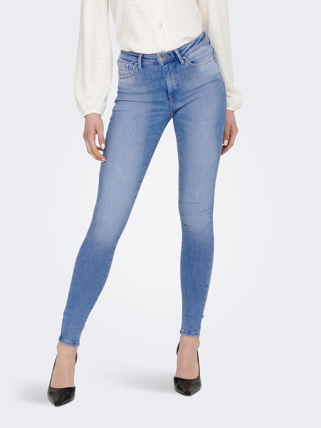 Lezen Moderniseren Duwen Skinny Fit Mid waist Jeans | Medium Blue | ONLY®