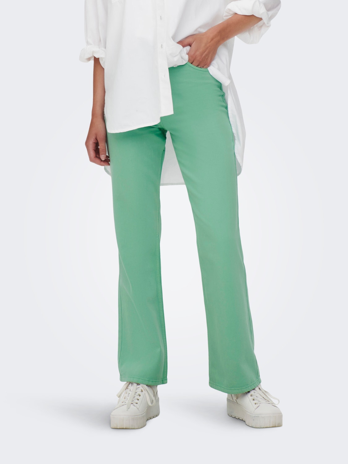Wide fit mintgreen pants
