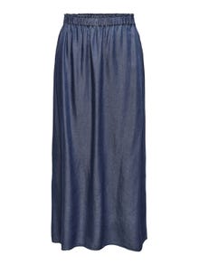 ONLY Lång kjol -Dark Blue Denim - 15250371
