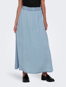 ONLY Lång kjol -Light Blue Denim - 15250371