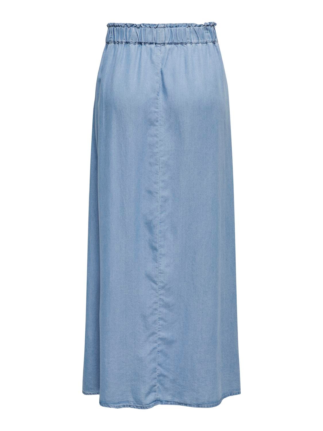 ONLY Long skirt -Medium Blue Denim - 15250371