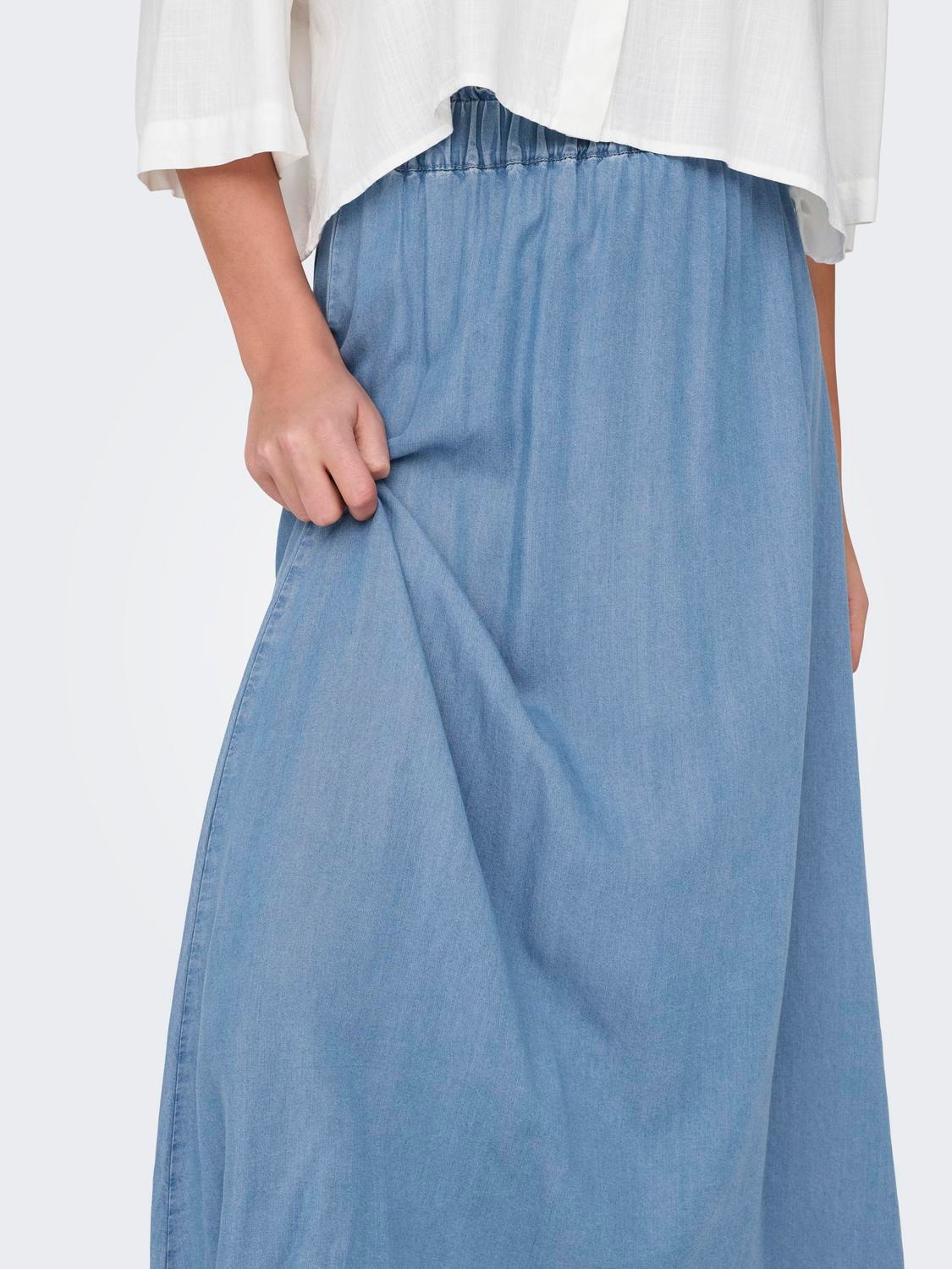 ONLY Maxi Denim Skirt -Medium Blue Denim - 15250371