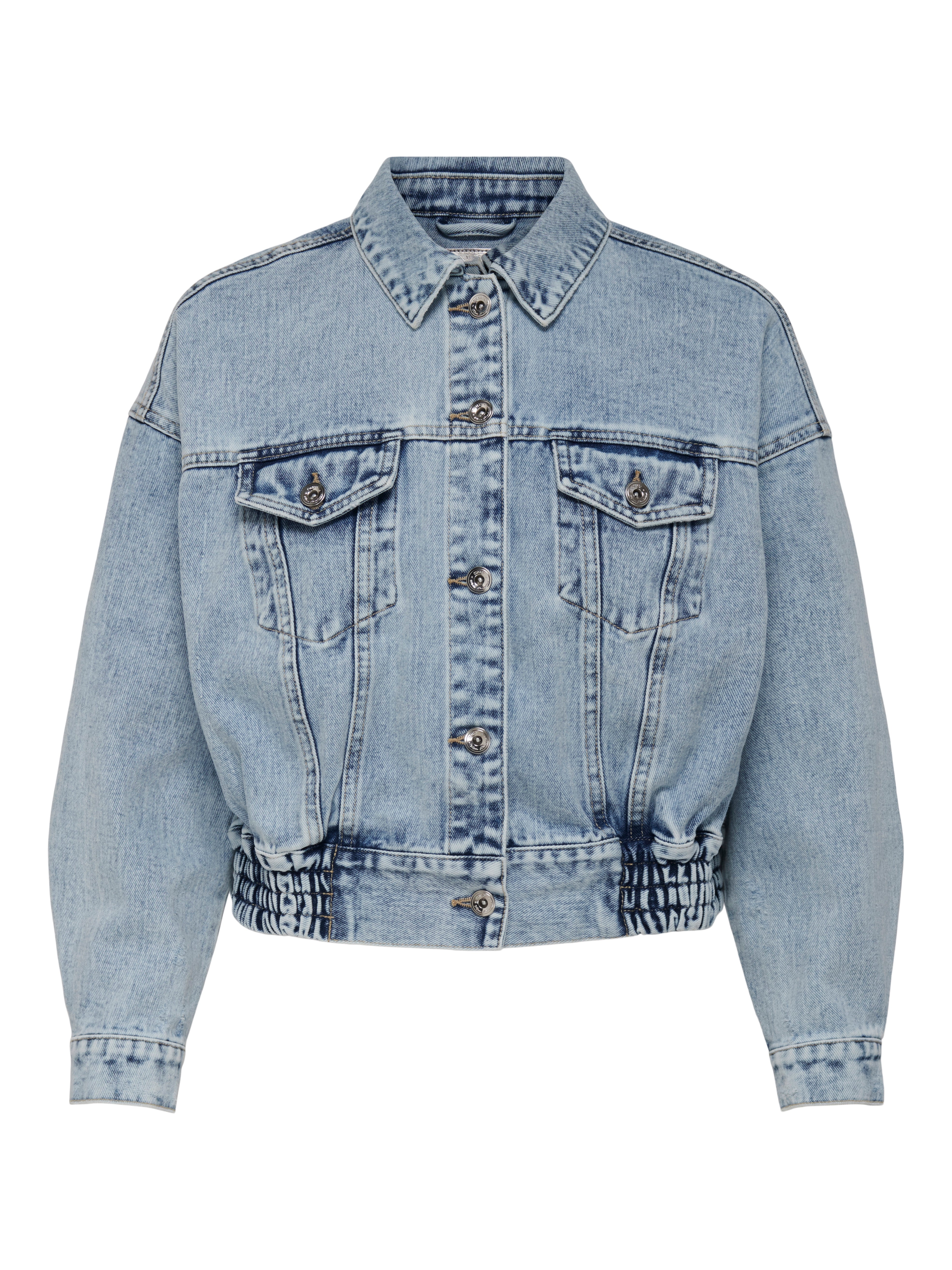 Short oversized denim on sale jacket