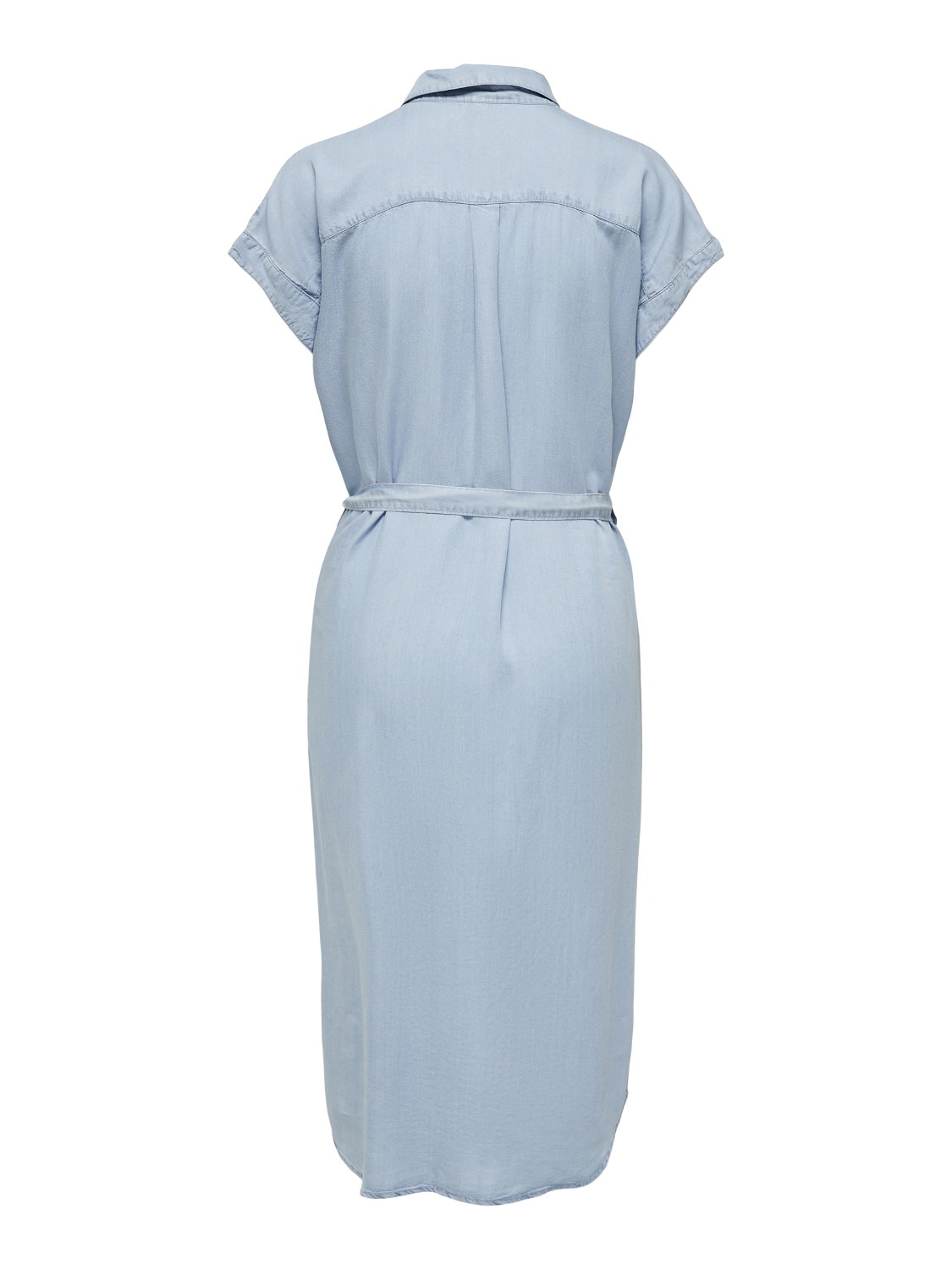 ONLY Loose fit O-hals Korte jurk -Light Blue Denim - 15250429