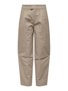 ONLY Lös veck Chinos -Silver Mink - 15250445