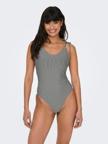 ONLY High waist Adjustable shoulder straps Swimwear -Black - 15250479