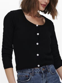 ONLY Square neck Pullover -Black - 15250563