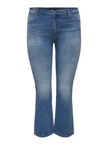 ONLY CARCharles High Waist Flared Jeans -Light Blue Denim - 15250611
