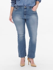 ONLY CARCharles Flared Ankle high-waist jeans -Light Blue Denim - 15250611