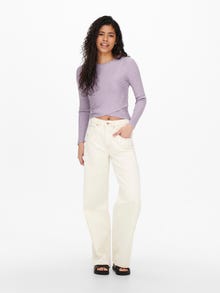 ONLY Omslag Pullover -Pastel Lilac - 15250619