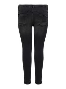 ONLY Skinny Fit Mid waist Destroyed hems Jeans -Black - 15250684