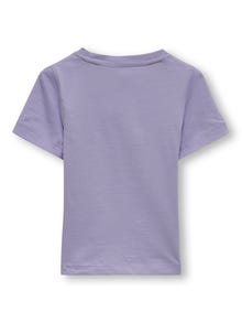 ONLY Mini logo printed T-shirt -Purple Rose - 15250807