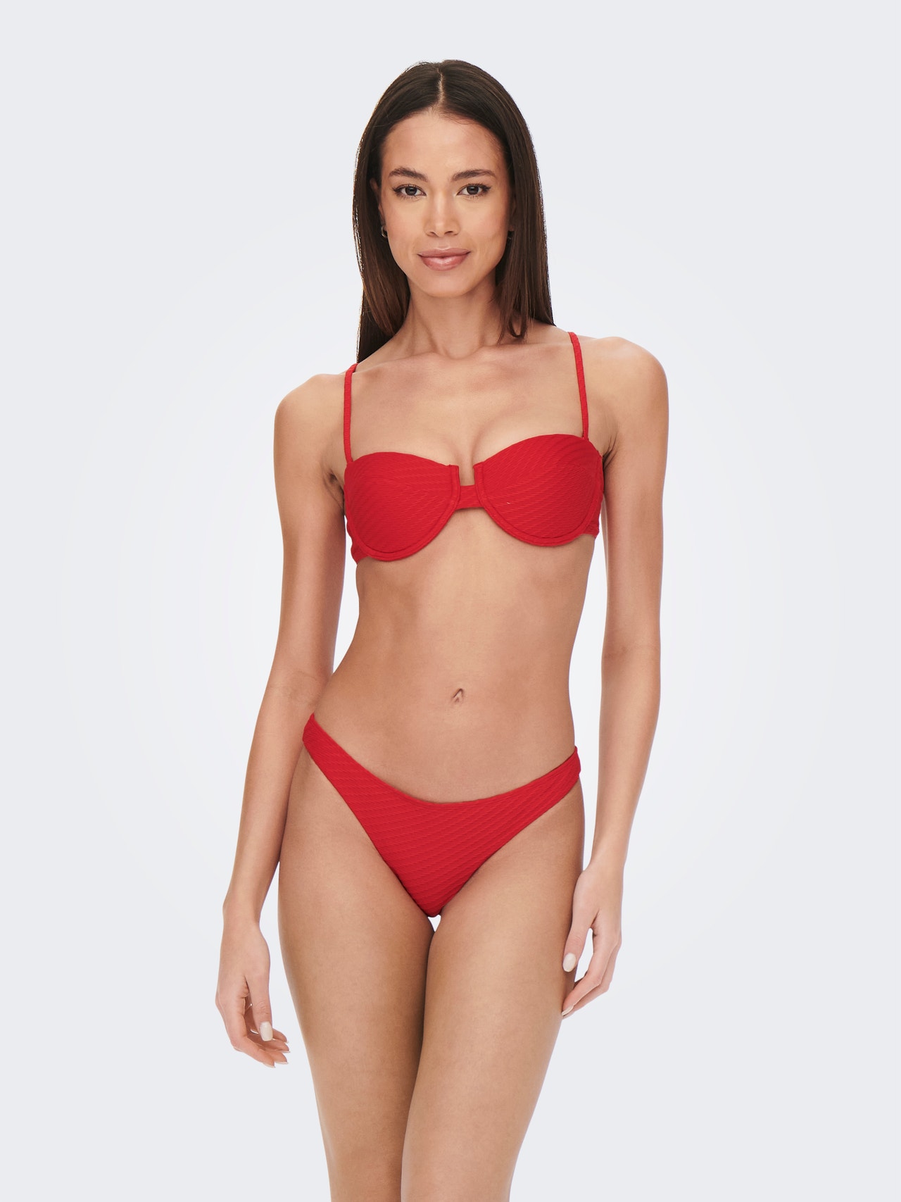 ONLY Brassière structuré Haut de bikini -Mars Red - 15250848