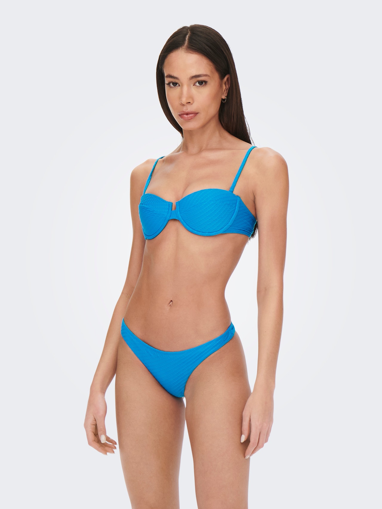 ONLY Structuur bralette Bikini top -Blue Aster - 15250848