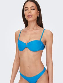ONLY Structuur bralette Bikini top -Blue Aster - 15250848