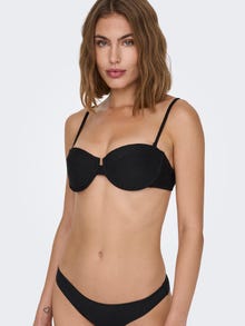 ONLY Structuur bralette Bikini top -Black - 15250848