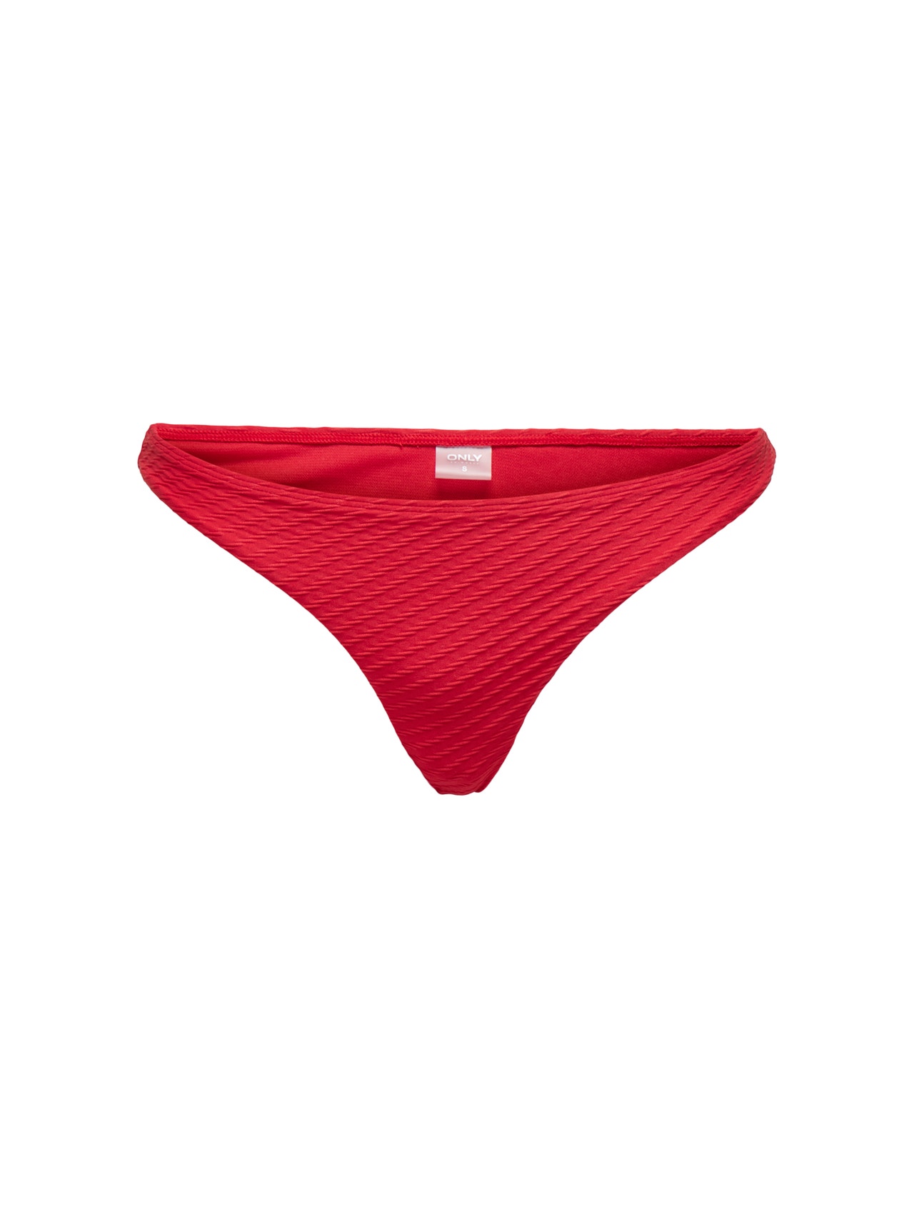 ONLY Structuurgebreide Bikinibroekje -Mars Red - 15250849
