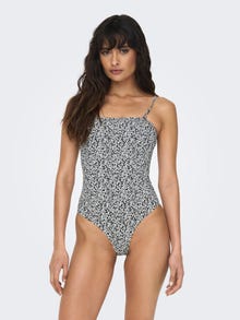 ONLY Patterned Swimsuit -Black - 15250853