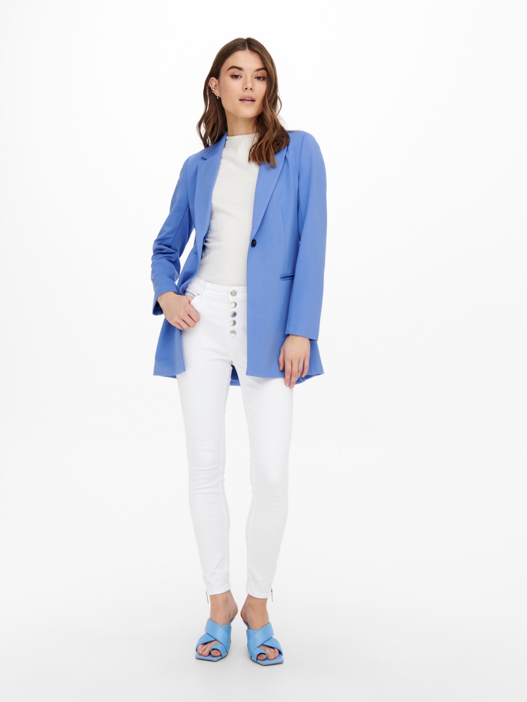 Ashley Furman Chinese kool werkwoord Long Blazer with 40% discount! | ONLY®