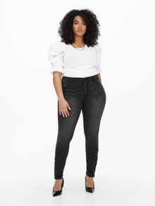 ONLY Curvy CARVicky Skinny fit jeans -Black - 15250915
