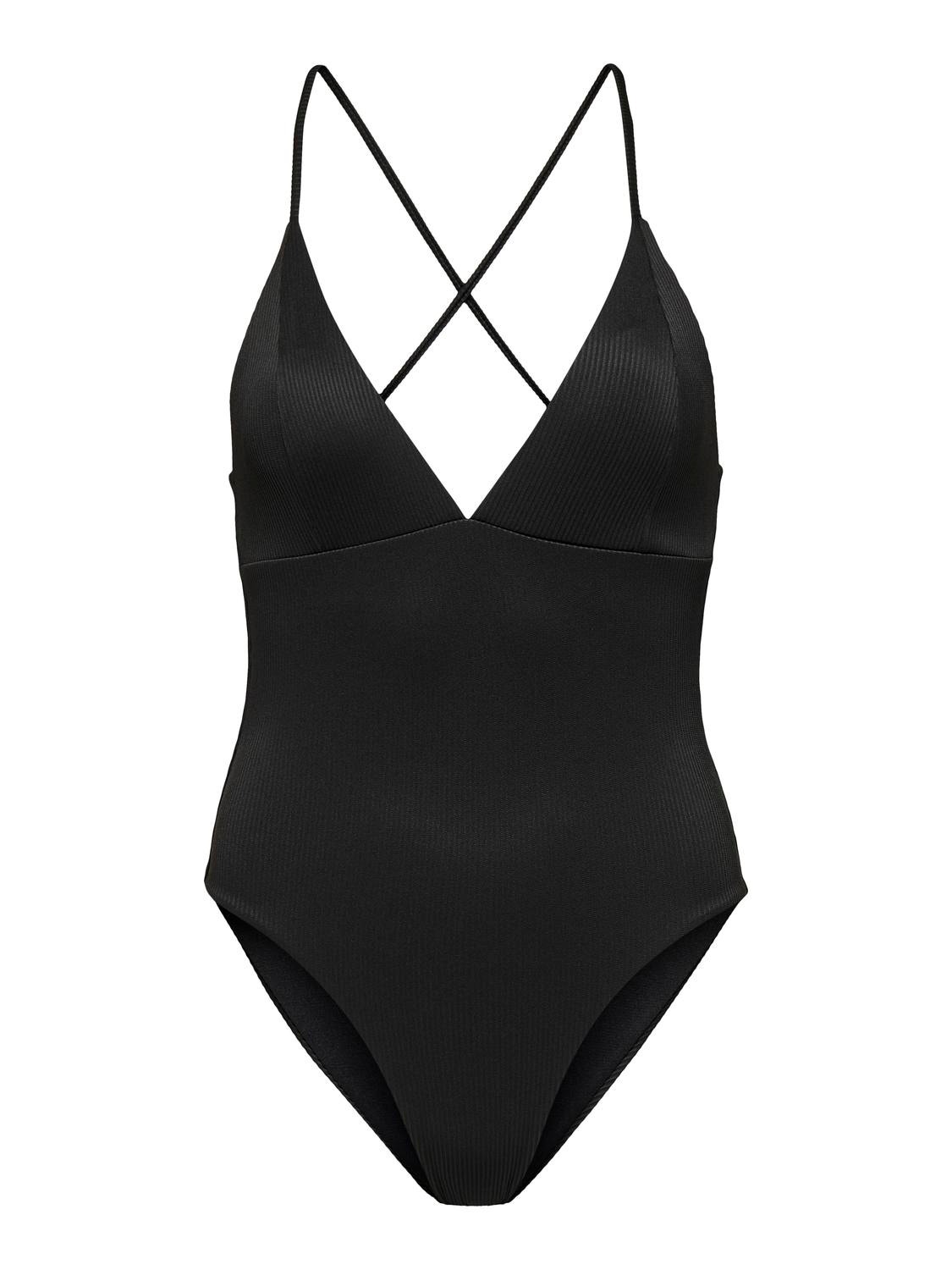 ONLY Cross back Swimwear -Black - 15251005