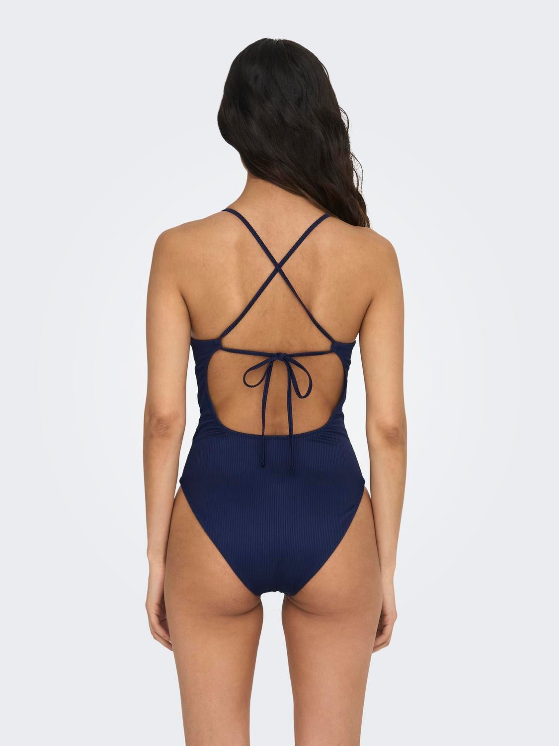 Cross back sale swimming costume