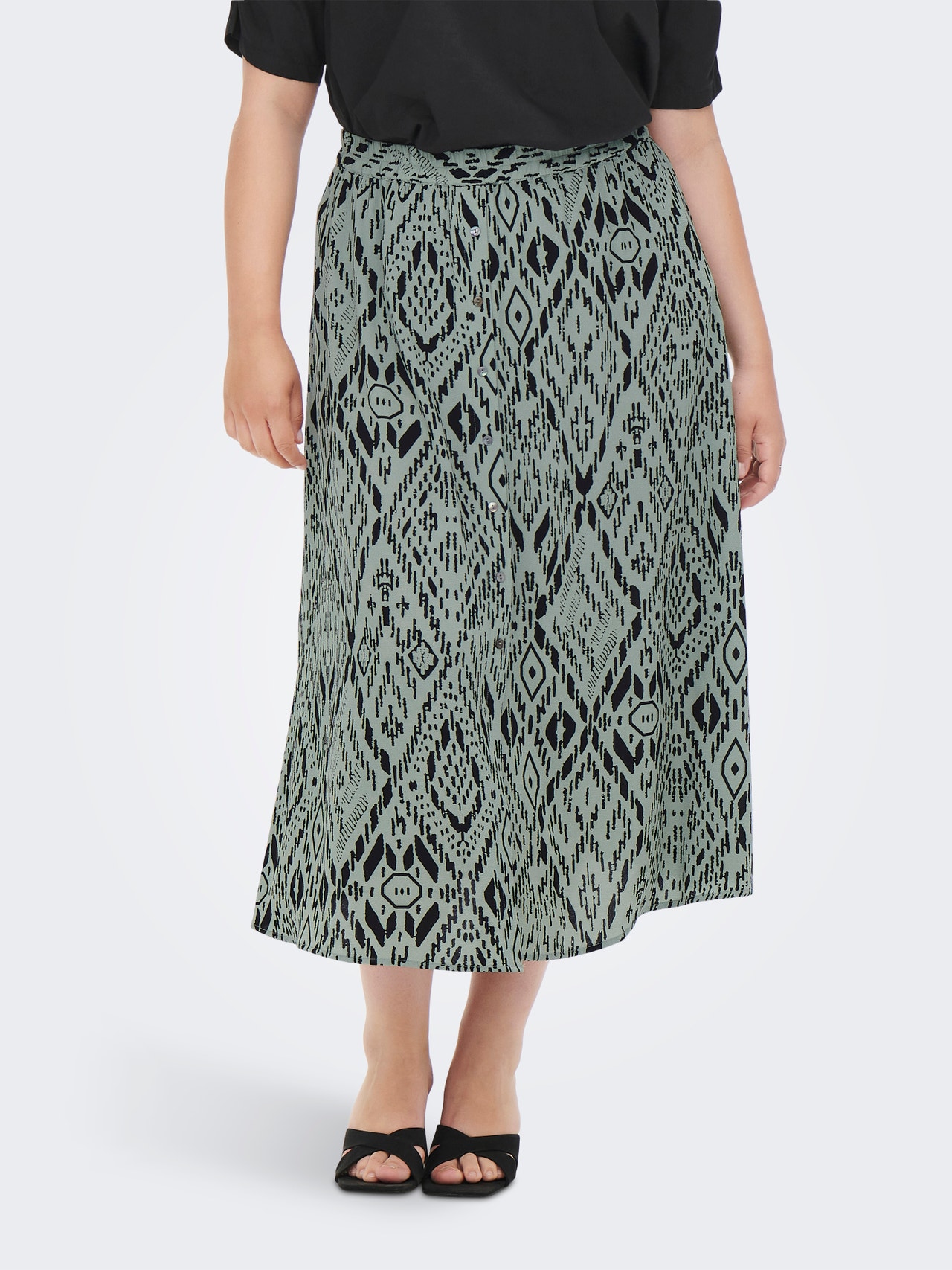 ONLY Curvy Maxi skirt -Chinois Green - 15251111