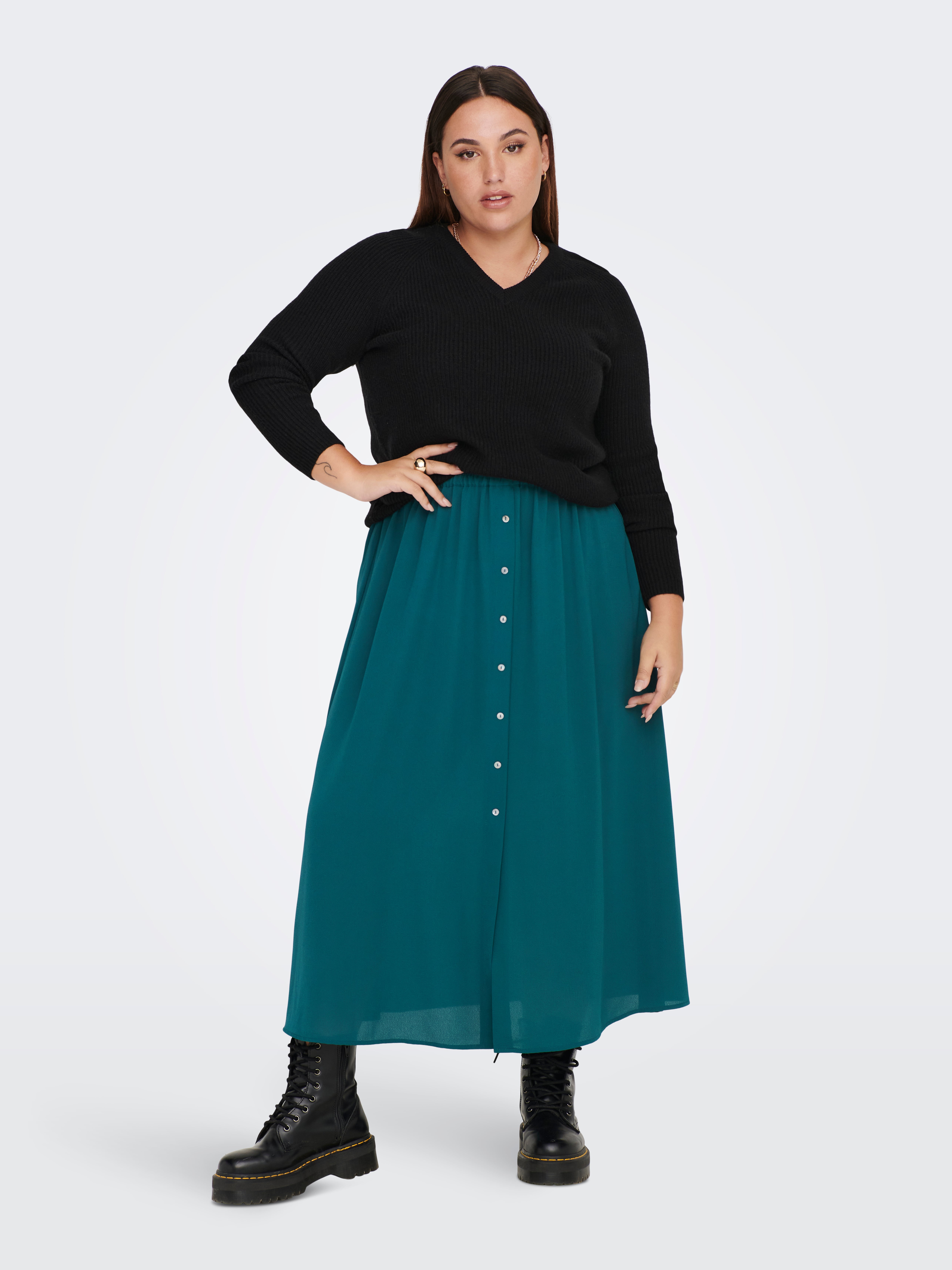 Green midi skirt clearance 30