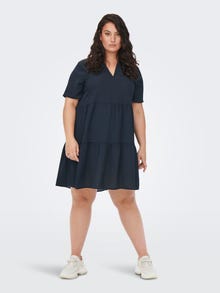 ONLY Loose Fit Boat neck Short dress -Night Sky - 15251127