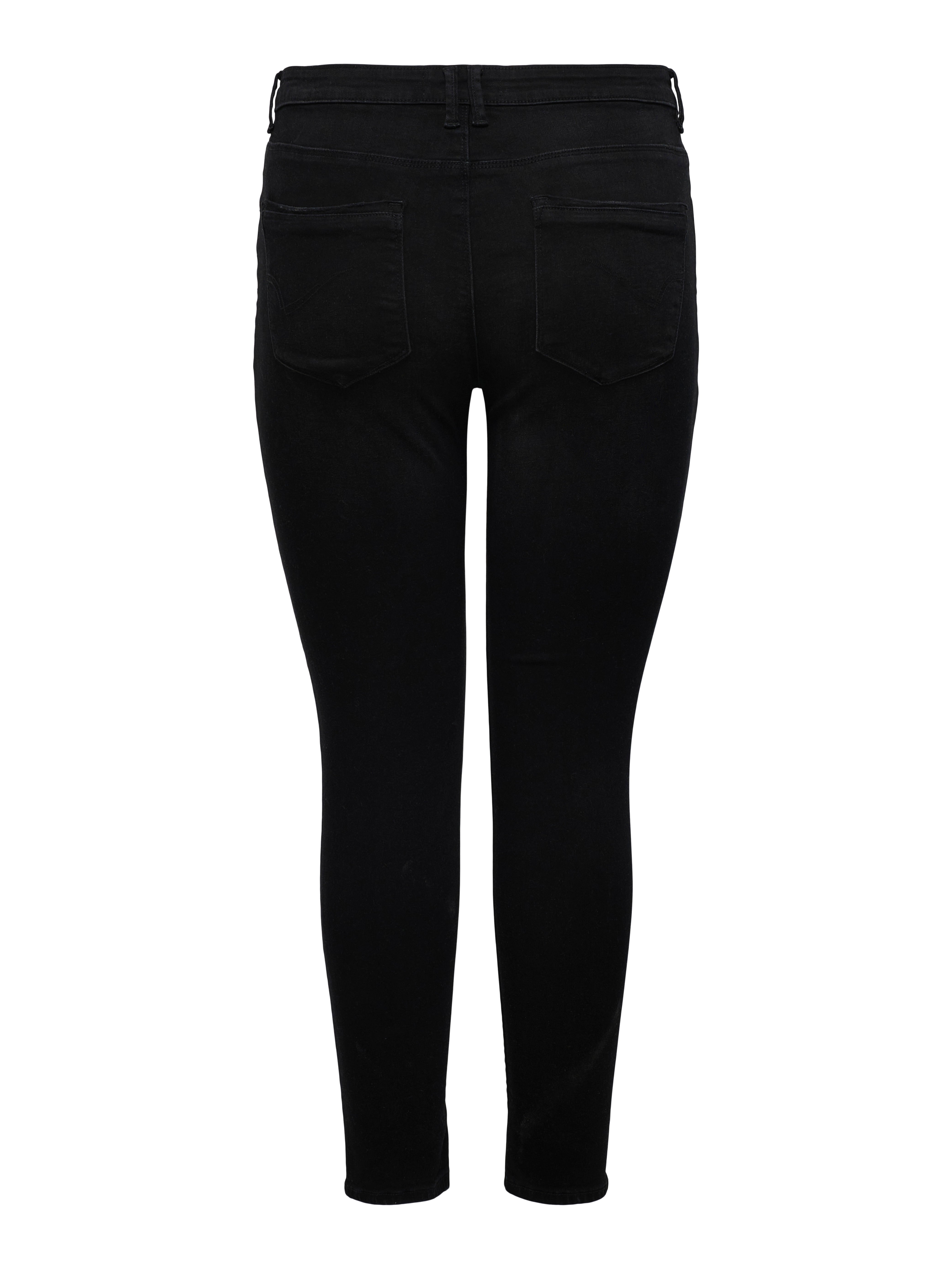 Black cut hot sale skinny jeans