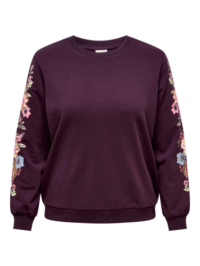 ONLY Curvy sleeve detailed Sweatshirt - 15251238