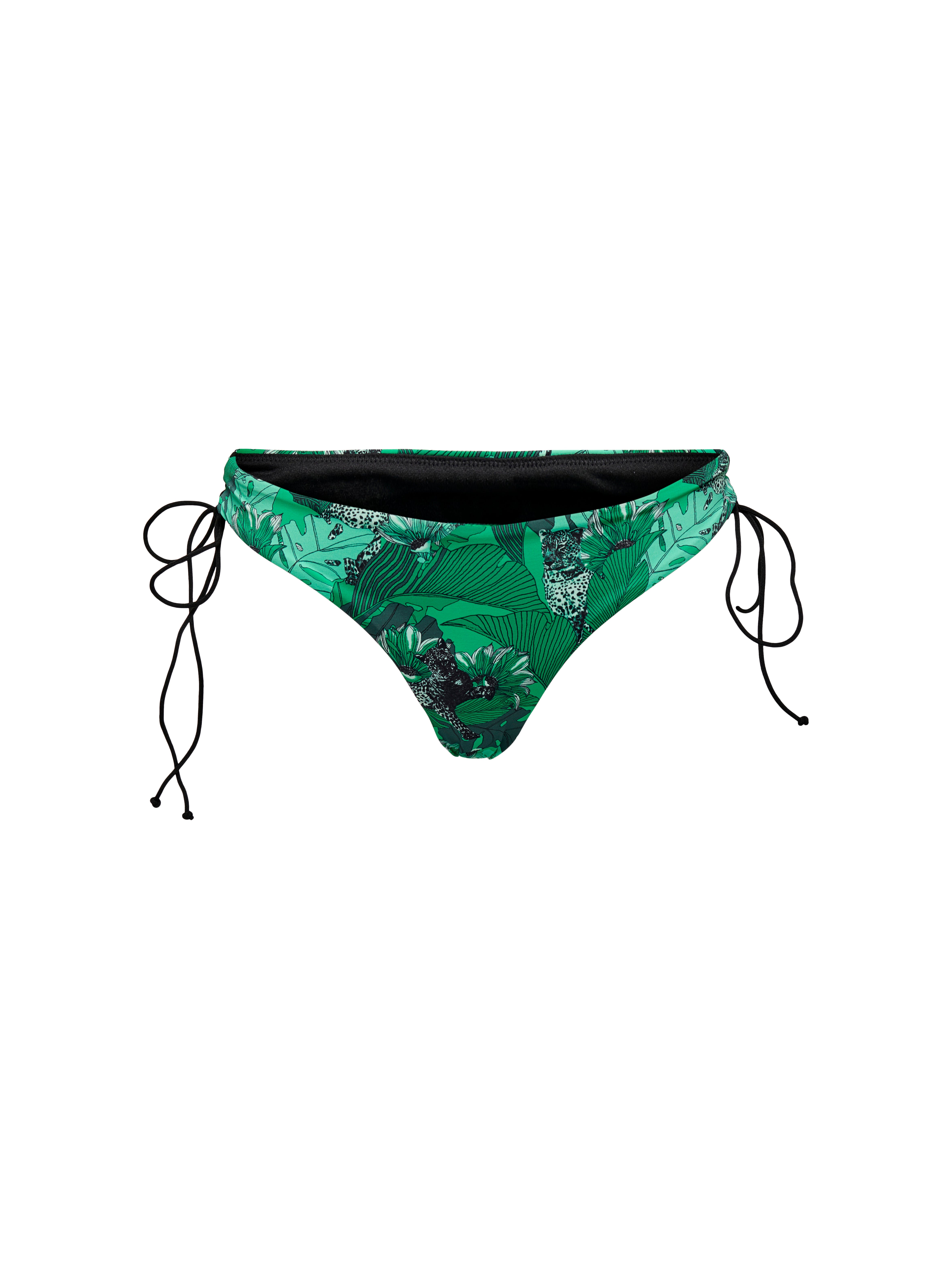 High waisted Bikini Bottoms Dark Green ONLY