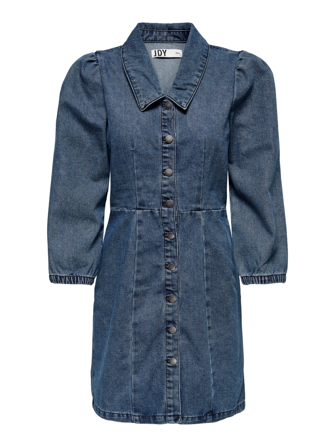 ONLY Normal geschnitten V-Ausschnitt Langes Kleid -Medium Blue Denim - 15251263
