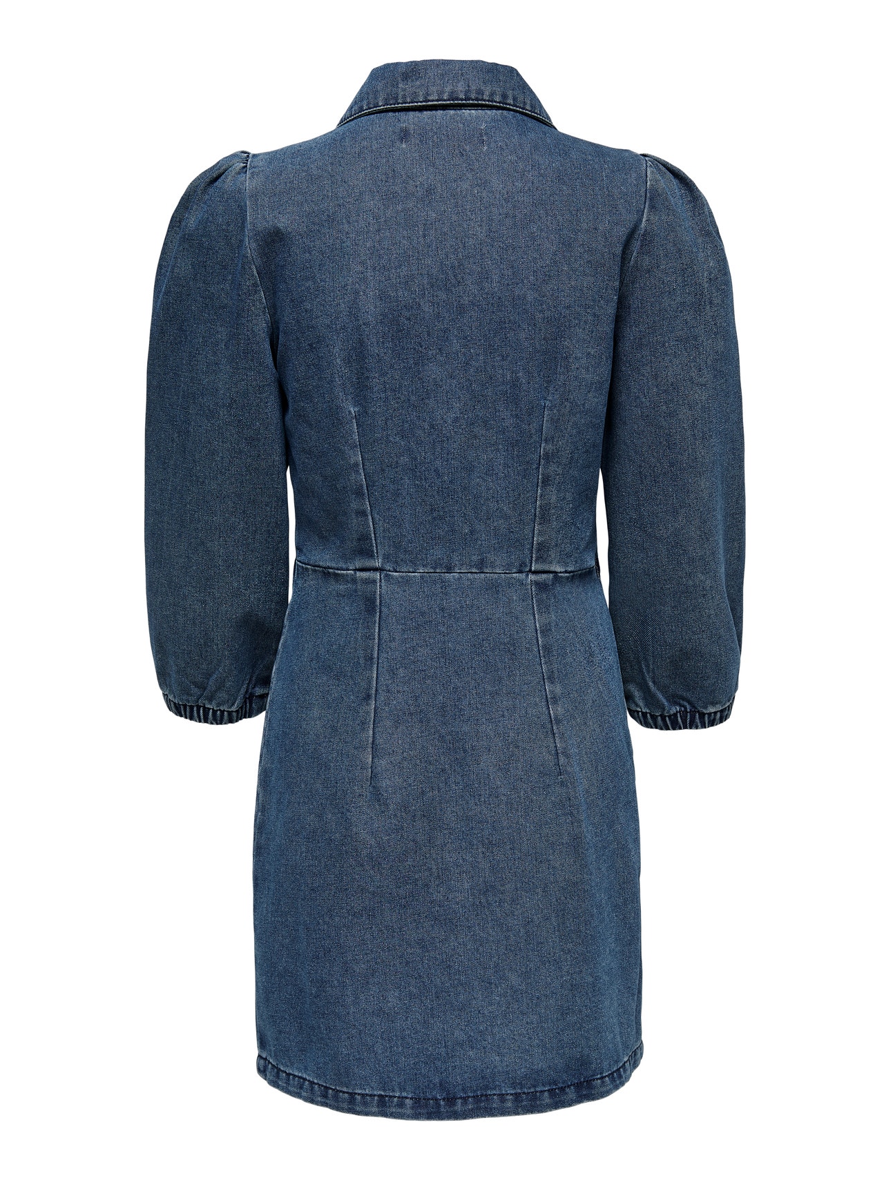ONLY Robe longue Standard Fit Col en V -Medium Blue Denim - 15251263