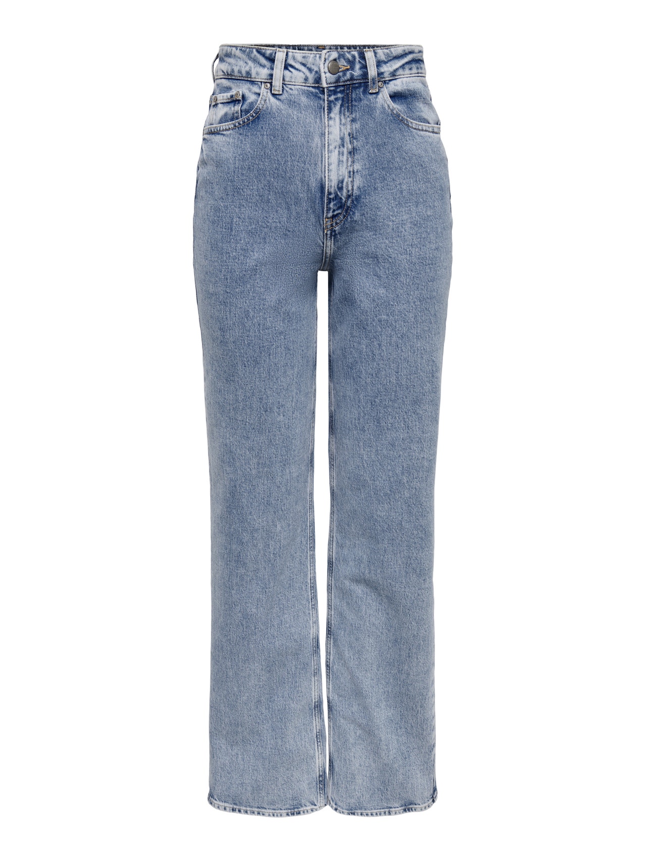 ONLY ONLCamille High Waist Wide Jeans -Light Blue Denim - 15251360