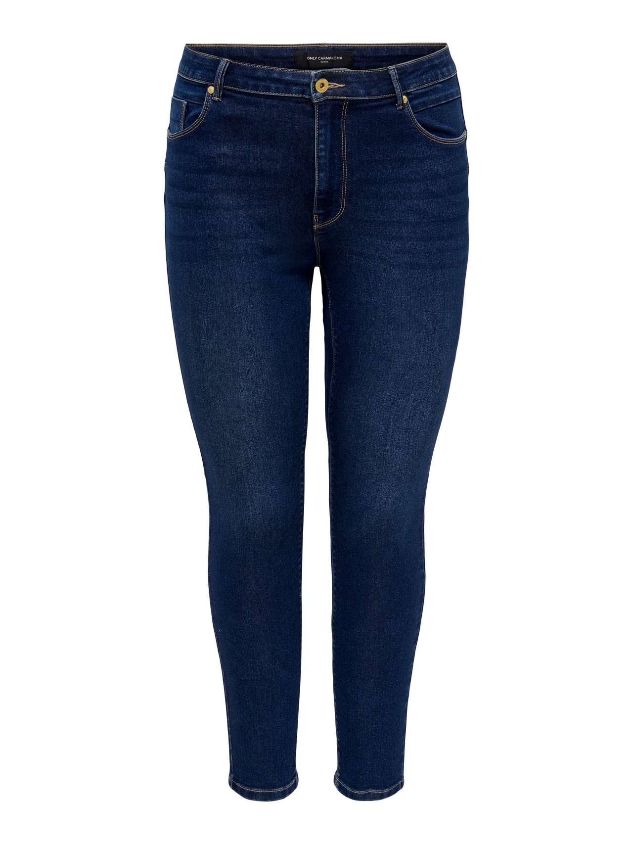 ONLY Skinny Fit Mid waist Jeans -Dark Blue Denim - 15251372