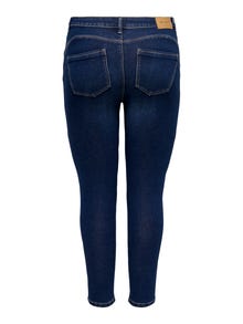 ONLY Jeans Skinny Fit Taille moyenne -Dark Blue Denim - 15251372