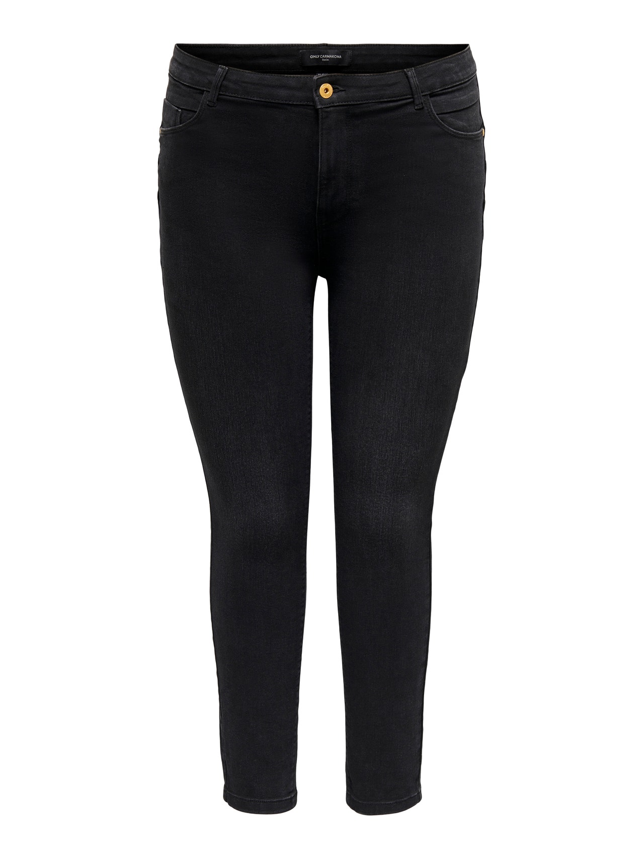 ONLY CARPaisy Push-Up Skinny Fit Jeans -Black Denim - 15251372