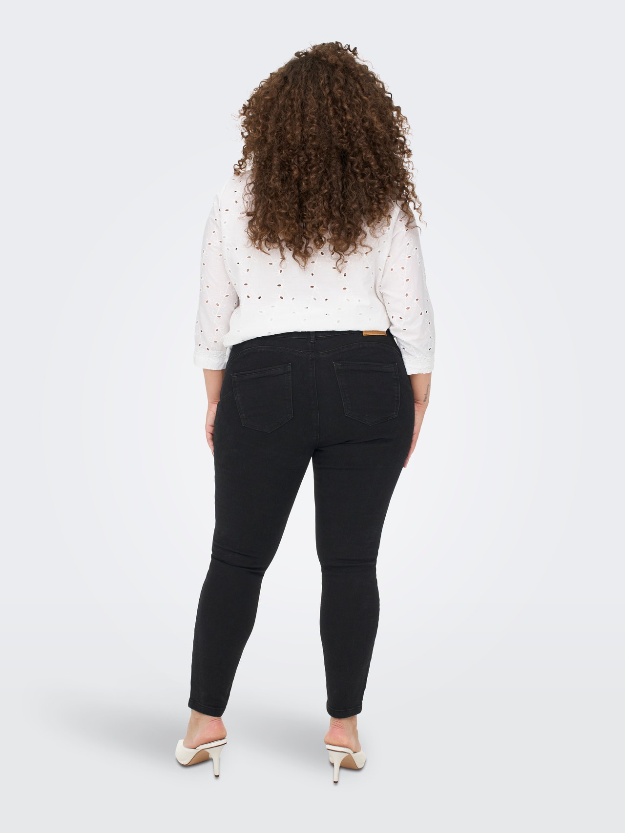 ONLY CARPaisy Push-Up Skinny Fit Jeans -Black Denim - 15251372