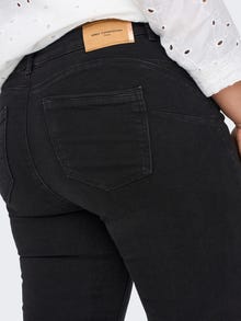 ONLY Curvy CARPaisy push up Skinny fit jeans -Black Denim - 15251372