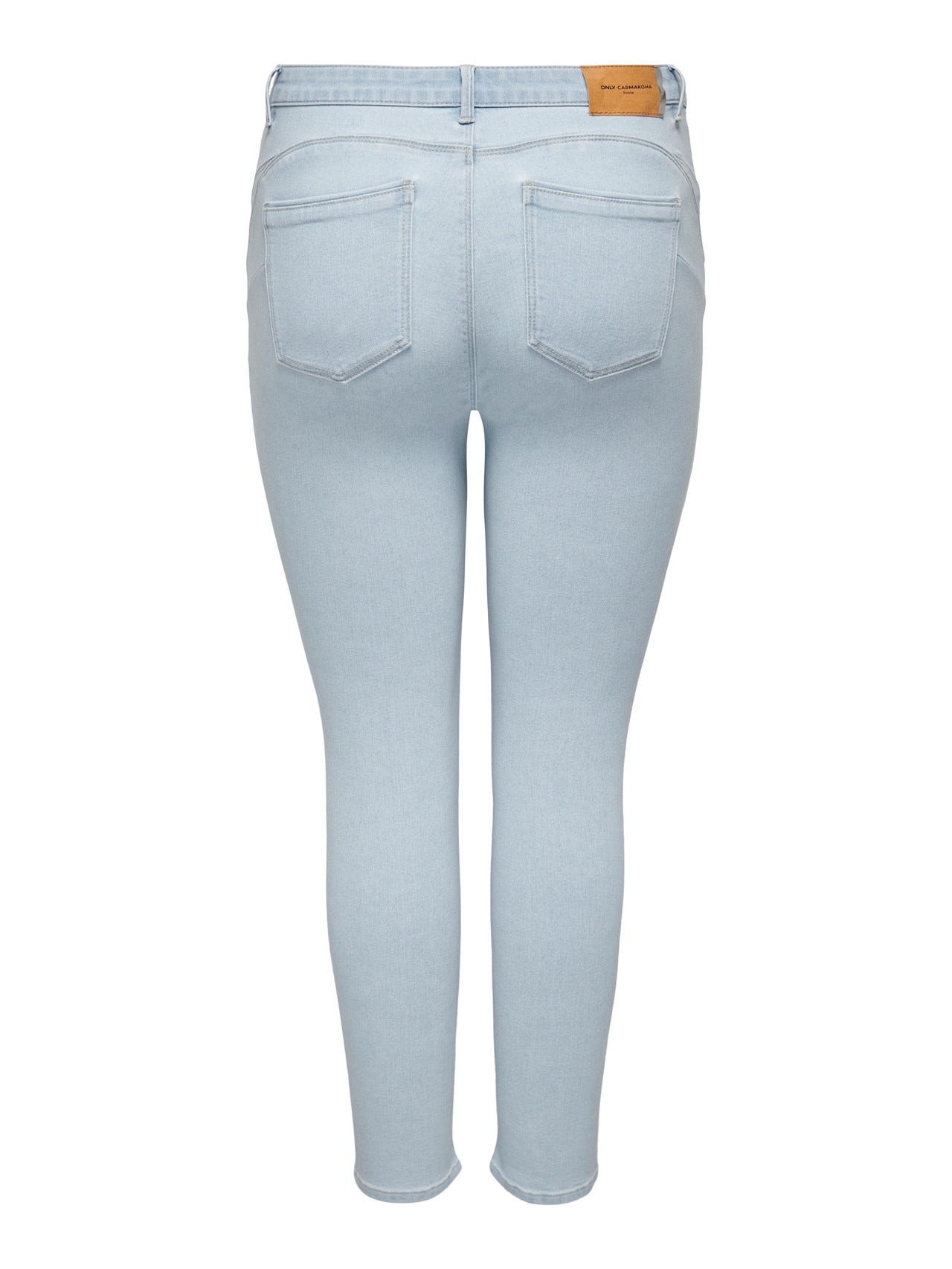 ONLY CARPaisy push up Skinny jeans -Light Blue Denim - 15251372